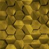 Kamień dekoracyjny PLAYA/HEXAGON 3D Złoty 19,5 x 17 cm STEINBLAU