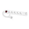 Przedłużacz 5X2P+Z 2XUSB BIAŁY Z WYŁĄCZNIKIEM 5M ELGOTECH