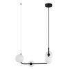 Lampa wisząca FERRAND czarno-biała 4 x G9 ITALUX