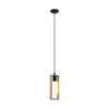 Lampa wisząca Littleton brązowo-czarna E27 Eglo