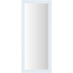 Lustro WAISS białe 45 x 126 cm w drewnianej ramie