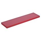 Półka ścienna KOMOROWA Czerwona lakierowana 90 x 23,5 cm SPACEO