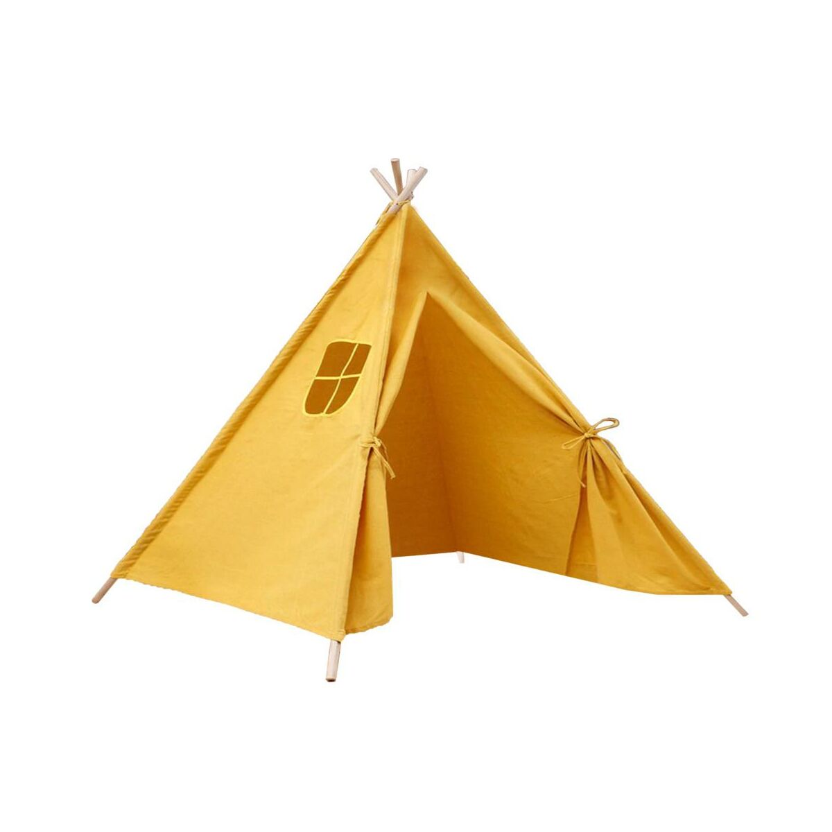 Namiot ogrodowy dla dzieci Teepee 100x100x120 cm żółty