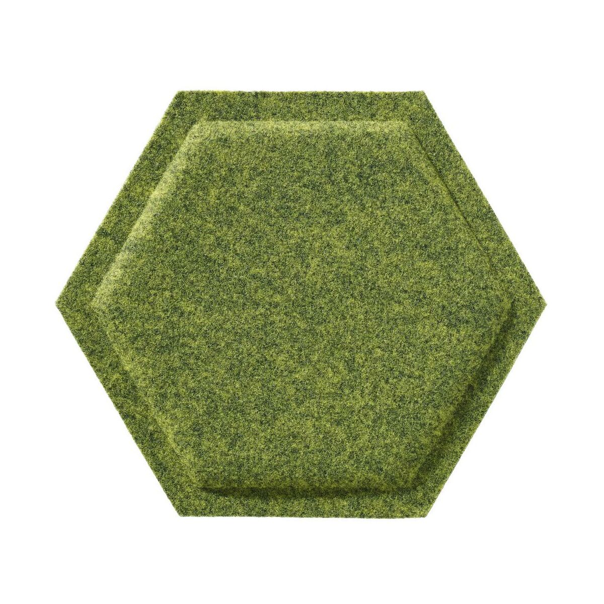 Panel ścienny 3D akustyczny filcowy dekoracyjny 30x26 cm Hexagon wypukły oliwkowy
