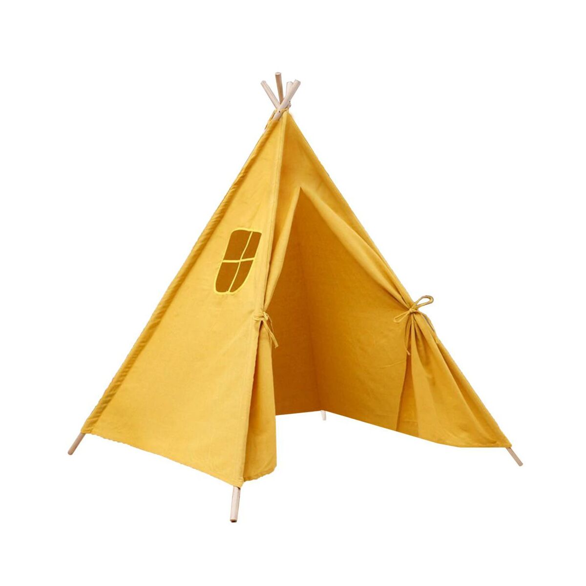 Namiot ogrodowy dla dzieci Teepee 120x120x160 cm żółty