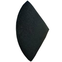 Panel ścienny tapicerowany 1/4 Koła 30 cm czarny matt Fllow