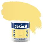 Farba wewnętrzna do ścian i sufitów KOLORY, KTÓRE INSPIRUJĄ 2.5 l Cytrusowa żorżeta DEKORAL