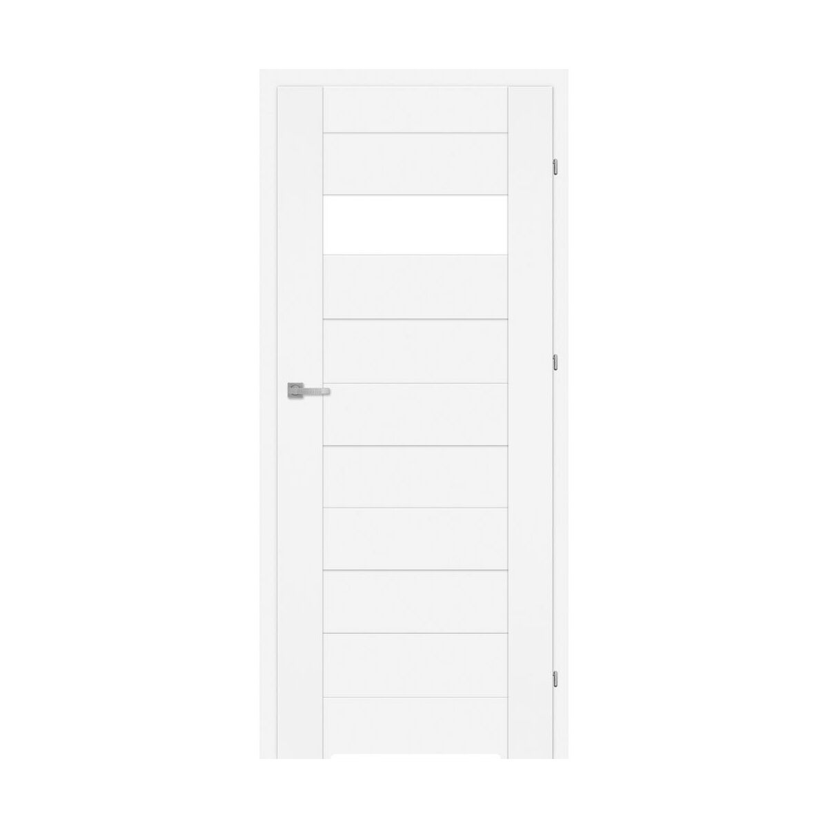 Drzwi wewnętrzne łazienkowe z podcięciem wentylacyjnym Lora Białe 60 Prawe Classen