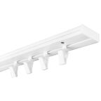 Szyna sufitowa 1-torowa 200 cm z żabkami PVC Karten