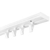 Szyna sufitowa 1-torowa 300 cm z żabkami PVC Karten