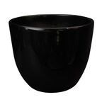 Doniczka ceramiczna Baryłka śr. 16 cm czarna Eko-Ceramika