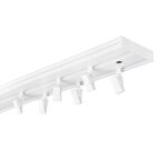 Szyna sufitowa 2-torowa 160 cm z żabkami PVC Karten