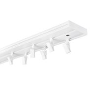 Szyna sufitowa 2-torowa 300 cm z żabkami PVC KARTEN