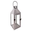 Latarenka TWILIGHT wys. 40 cm srebrna