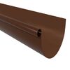 Rynna dachowa ryflowana G125 Brązowa 2 m SCALA PLASTICS