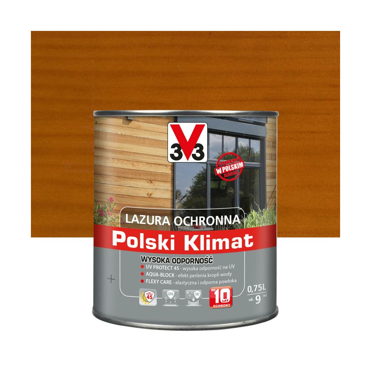 Lazura do drewna Polski klimat 0.75 l Sosna skandynawska V33
