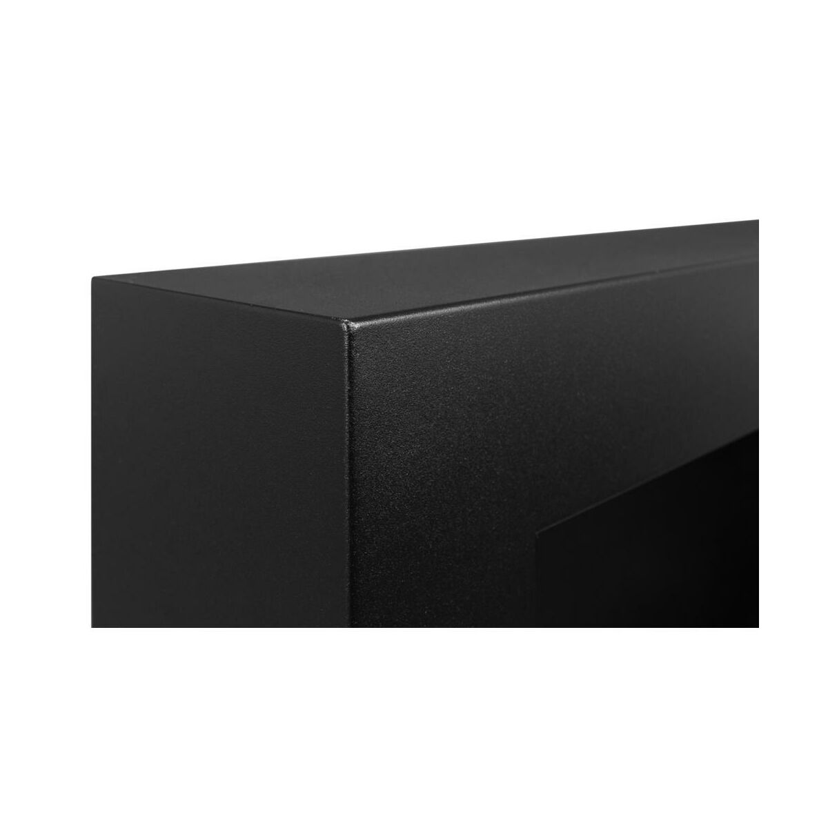 Biokominek wiszący Box 650x400 czarny z szybą