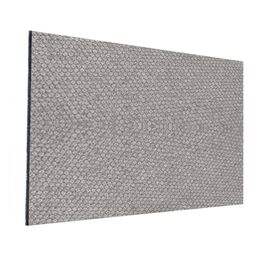 Panel ścienny tapicerowany prostokąt 60x30 cm tkanina na filcu szary Metro 74 Folte