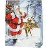 Torebka na prezenty SANTA IS COMING 13 x 33.5 cm