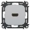 Gniazdo HDMI VALENA ALLURE aluminium LEGRAND
