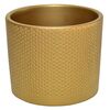 Osłonka ceramiczna 17.4 cm złota WALEC