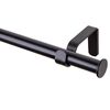 Karnisz OSLO 160 cm pojedynczy czarny mat 19 mm metalowy