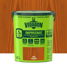 Impregnat do drewna ogrodowy 4.5 l Mahoń Vidaron