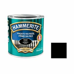 Farba antykorozyjna PROSTO NA RDZĘ 0.25 l Czarny Półmat HAMMERITE