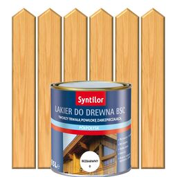 Lakier zewnętrzny do drewna BSC 0.5 l Bezbarwny Półpołysk SYNTILOR