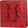 Torebka na prezenty REFLEX DEERS RED 6 x 17 cm