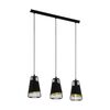 Lampa wisząca Austell czarno-złota 3 x E27 Eglo