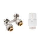 Zestaw termostatyczny KĄTOWY 1/2" x 3/4" INVENA