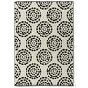 Dywan CIRCLE biały i czarny 120 x 170 cm wys. runa 9 mm MULTI-DECOR