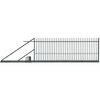 Brama przesuwna MILOS 400 x 150 cm lewa z automatem POLBRAM antracyt
