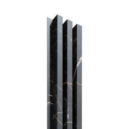 Panel ścienny 3D lamel na HDF akustyczny 275x17.2 cm czarny Marmur Radex