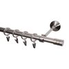 Karnisz FORIO 240 cm pojedynczy nikiel 19 mm metalowy INSPIRE