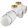 Zestaw termostatyczny DUO LEWY 3/4" x M22 x 1.5 BIAŁY LUXRAD