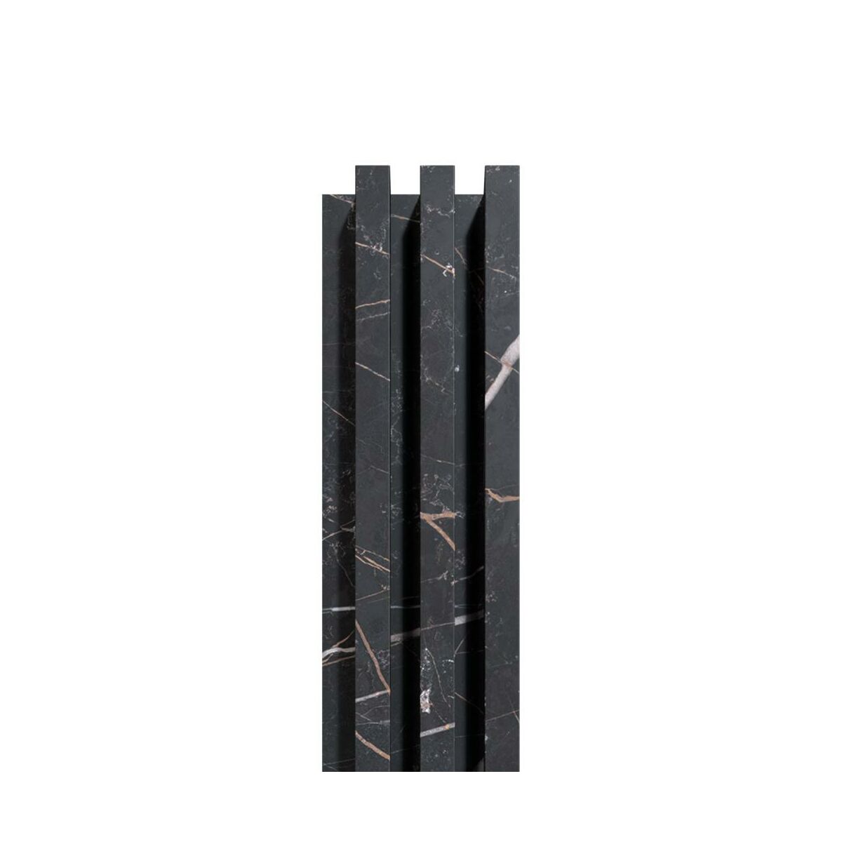 Panel ścienny 3D lamel na HDF akustyczny 275x17.2 cm czarny Marmur Radex
