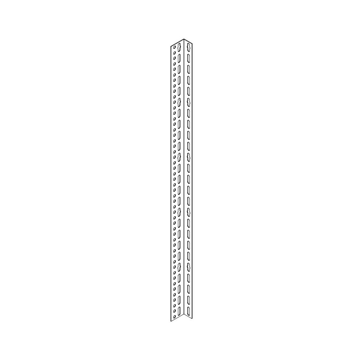 Noga do systemu regałowego 3.6 x 5.6 x 200 cm Metalkas