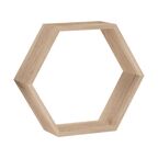 Półka ścienna Hexagon drewno 30 x 26 cm Spaceo