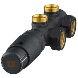 Zestaw termostatyczny DUO LEWY 3/4" x M22 x 1.5 mm LUXRAD