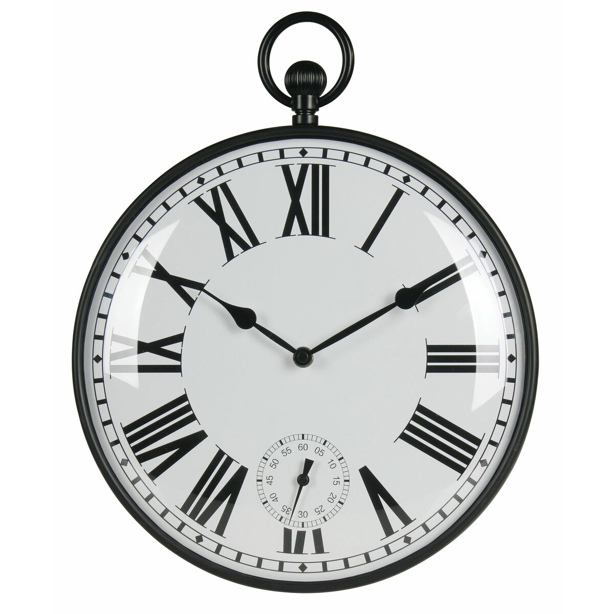 Zegar ścienny Oldie śr. 33 cm czarny