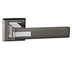 Klamka drzwiowa na rozecie DELTA BLACK Chrom SCHAFFNER