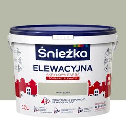 Farba elewacyjna akrylowa 10 l Jasny szary Śnieżka