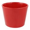 Osłona doniczki ceramiczna 12 cm czerwona PRYMULA/POINSECJA