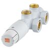 Zestaw termostatyczny DUO LEWY 3/4" x M22 x 1.5 BIAŁY LUXRAD