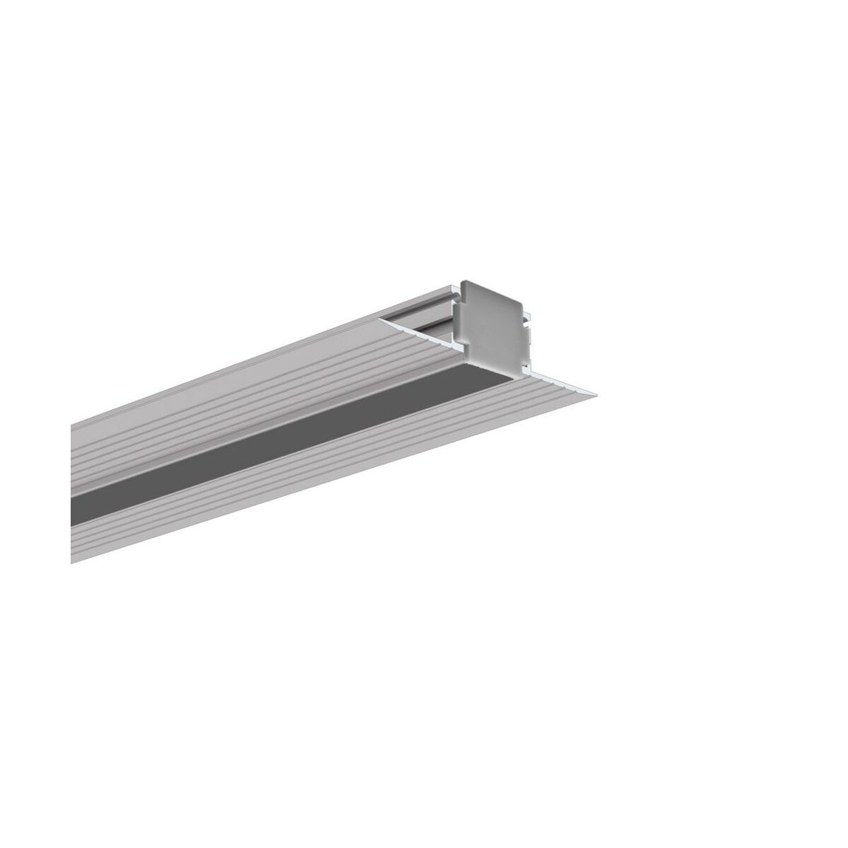 Profil aluminiowy do taśm LED wpuszczany srebrny 2 m Kluś