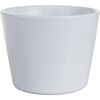 Osłona doniczki ceramiczna 12 cm biała PRYMULA/POINSECJA