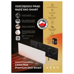 Grzejnik na podczerwień 700W biały Aeno
