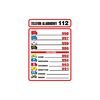 Znak informacyjny TELEFONY ALARMOWE wys. 21 cm